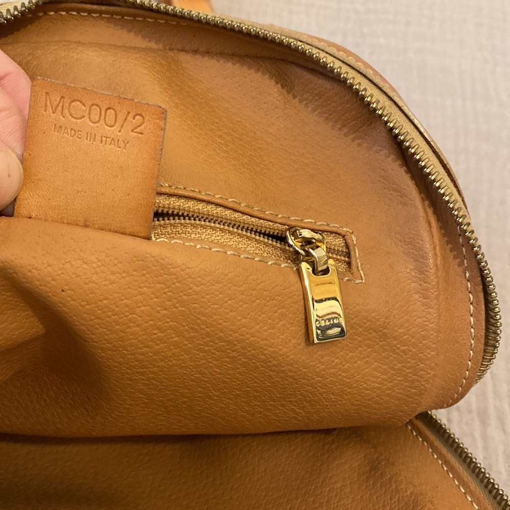 Celine Vintage Tan Backpack Elegant and Functional - Picture 9 of 13